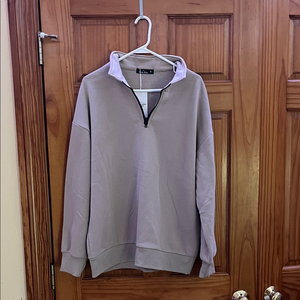 Women's light brown/gray Zip-Up Jacket